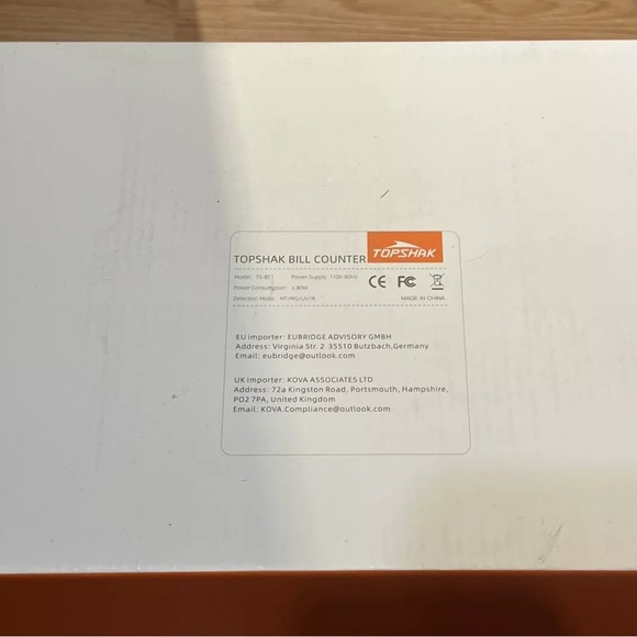 TOPSHAK Money Counter Counting Machine for Bank Bill Counter BRAND NEW SEALED!! - Picture 4 of 4